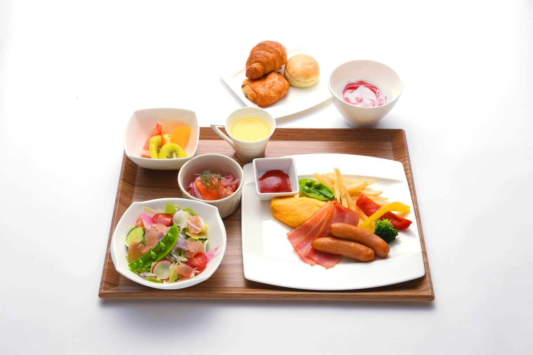 大阪の銭湯『ひなたの湯』レストランの贅沢洋朝食